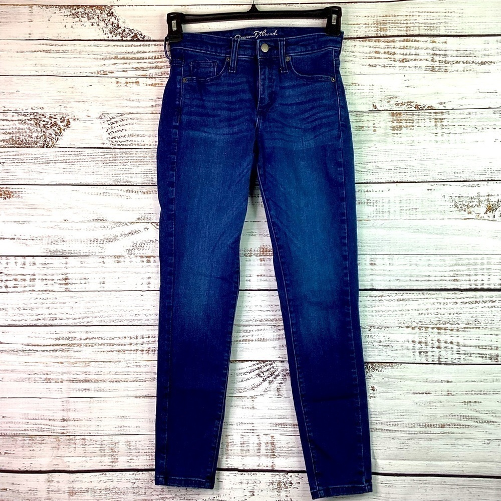UNIVERSAL THREAD SIZE 2 26 BLUE‎ JEANS SKINNY PANTS GUC